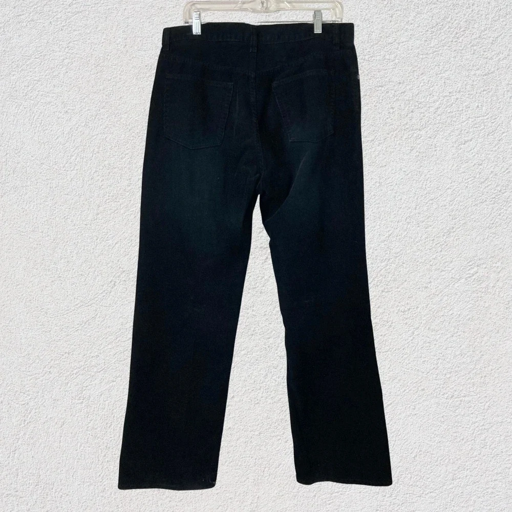 Banana Republic Men 35x32 Corduroy Pants Black Button Fly 100% Cotton‎ Preppy